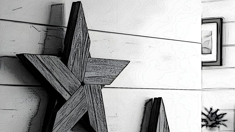 wooden pallet star