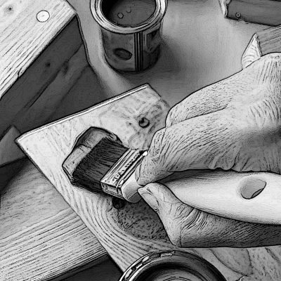 diy wooden star staining